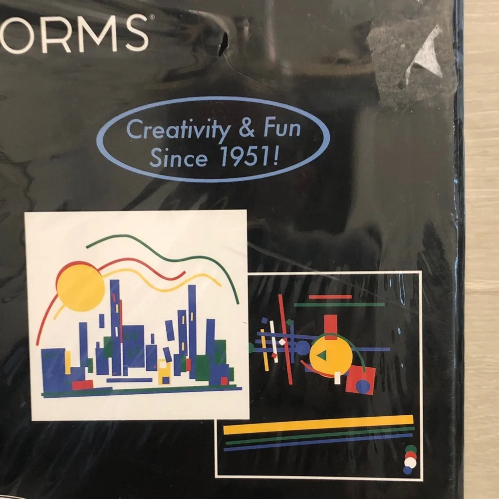 The Original Classic Colorforms Fun Retro Re-stickable Vinyl Design Toy Pls Read